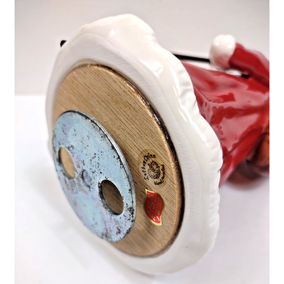 VTG Geo Z. Lefton 9" Santa Music Box 1993 Christmas in Killarney Spinning Santa - Picture 9 of 12